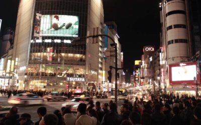 Filming Shibuya Crossing, Tokyo